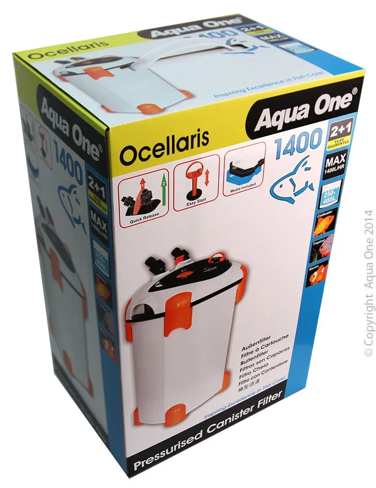 Aqua One Ocellaris Pressurised Canister Filter Ocellaris 1400