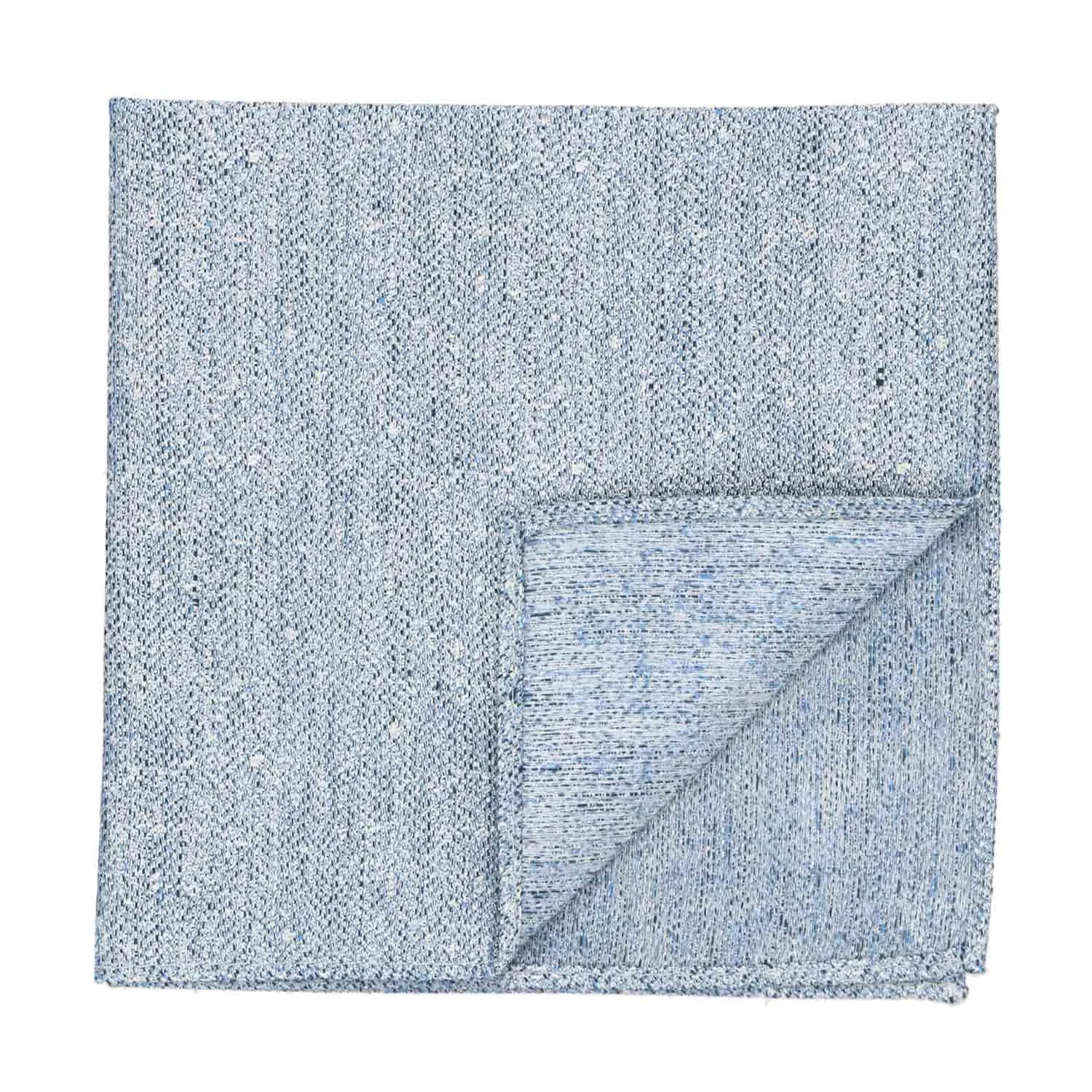 Blue Curator Linen/Silk Pocket Square