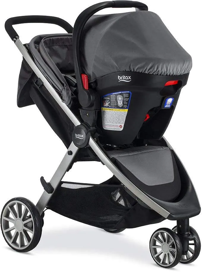 Britax B-Lively & B-Safe Ultra Travel System - Gris