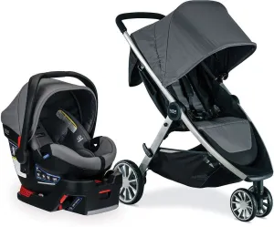 Britax B-Lively & B-Safe Ultra Travel System - Gris