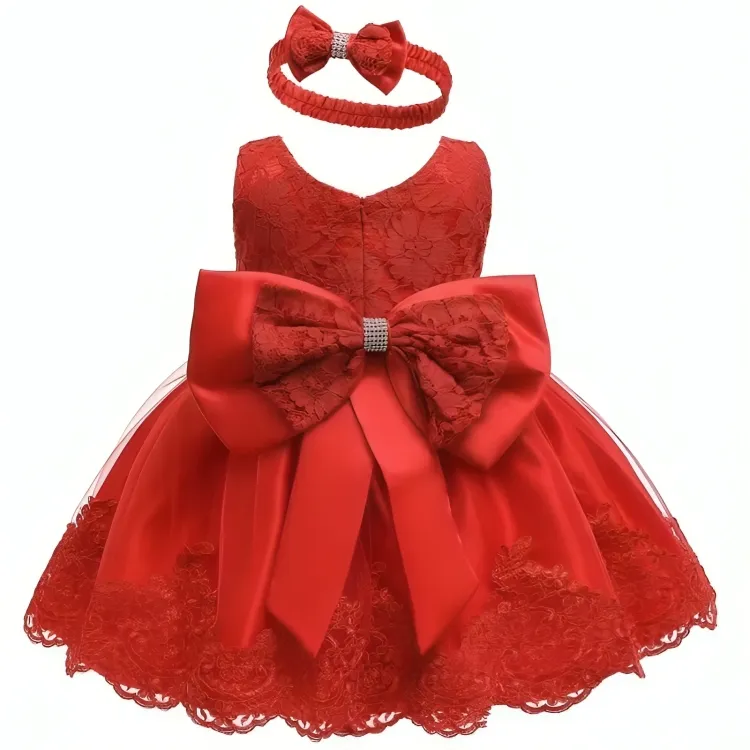 Carniva Tutu Wedding Bow Dress Set