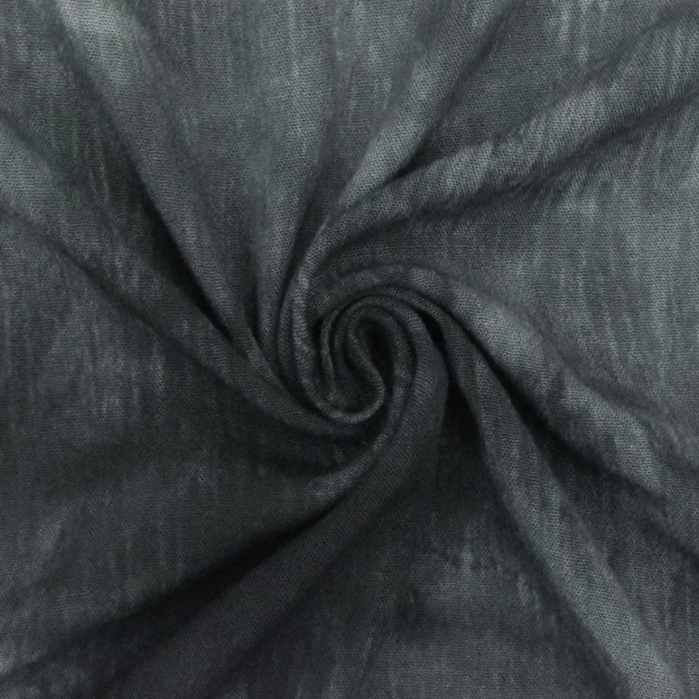 Charcoal-Black-Multi Famous Designer Tie Dye Crinkled Gauze Fabric