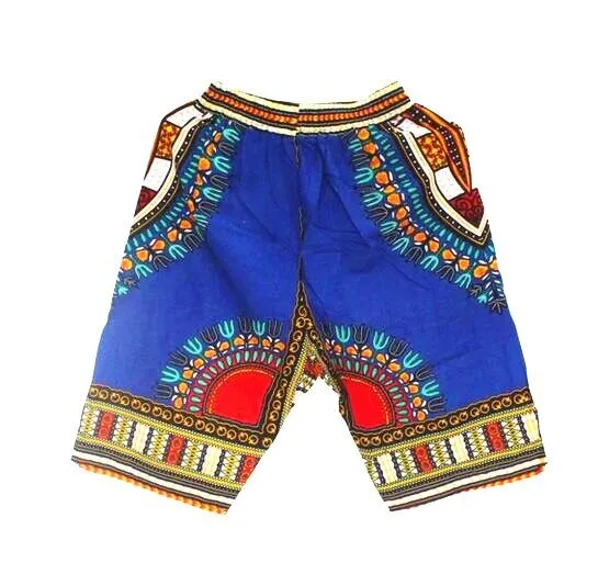 Colorful and Comfy: 100% Cotton African Dashiki Short Pants for Casual and Stylish Wear