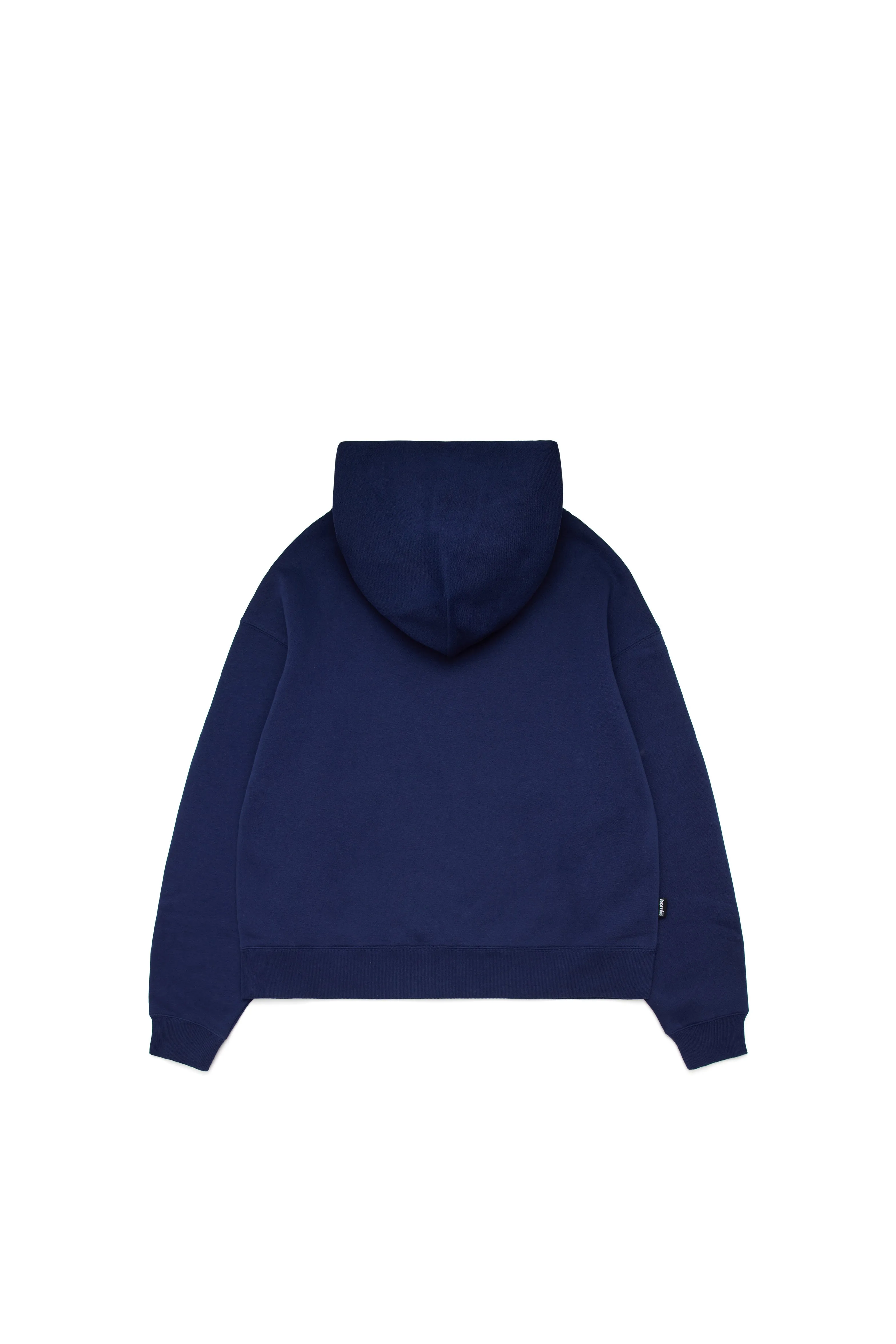 Cropped Zip Hoodie - Navy