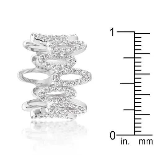 Cubic Zirconia Oval Fashion Ring