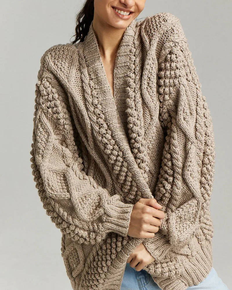 Didi Chunky Cardi | Taupe