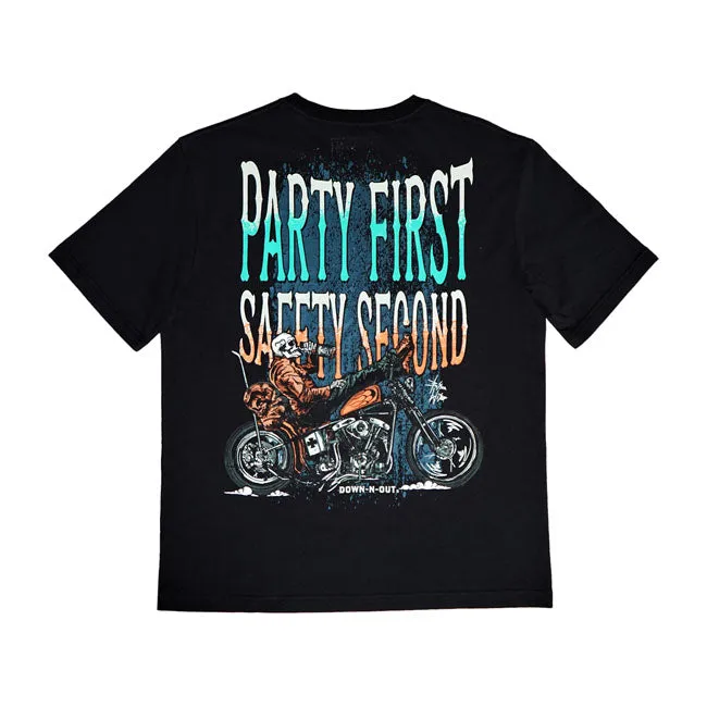 Down-N-Out Safety Second T-Shirt Black