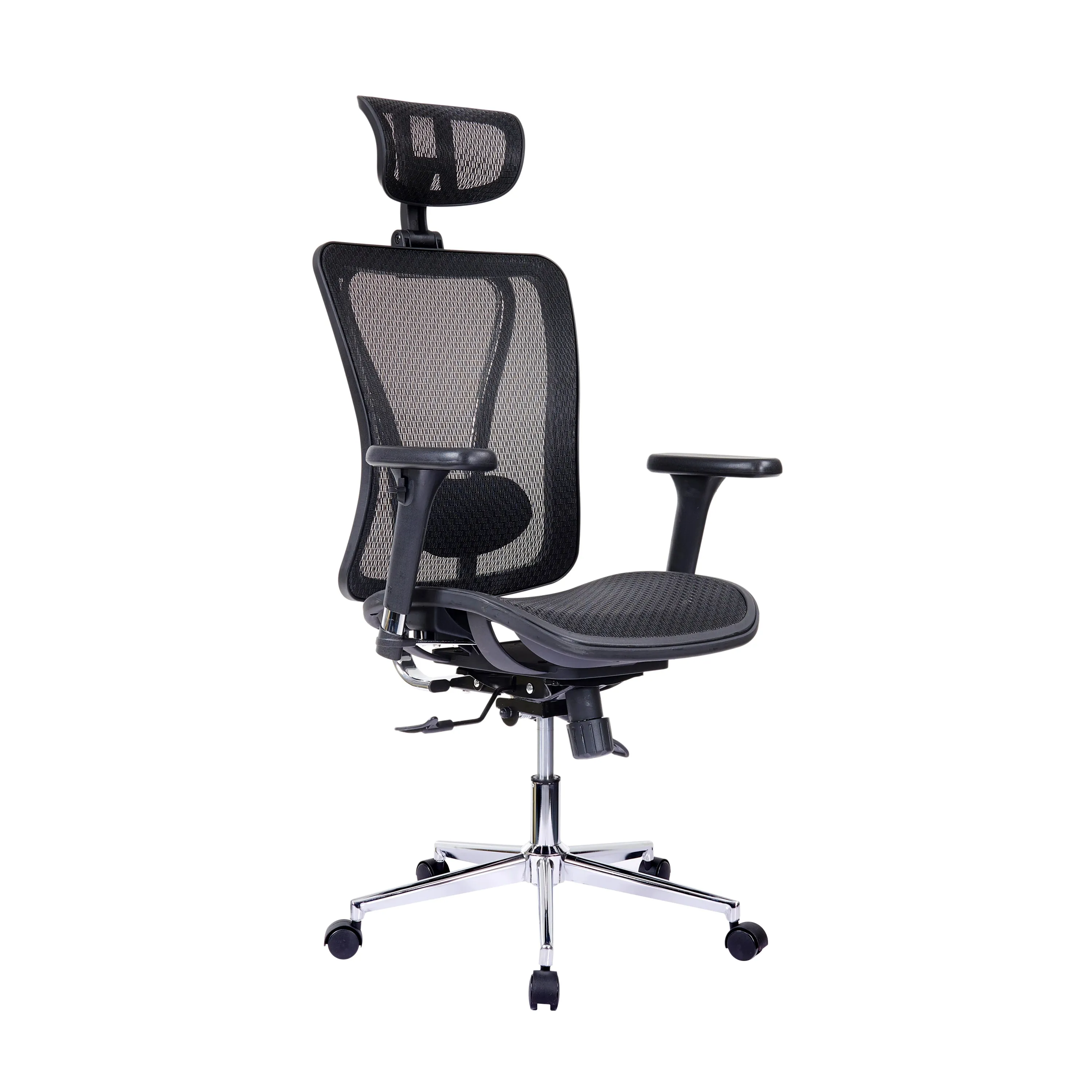 Executive Mesh Office Chair with Headrest and Lumbar Support