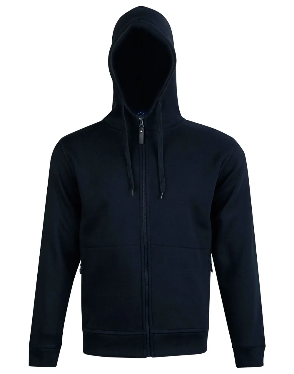 [FL17] Men's Full Zip Contrast Fleece Hoodie