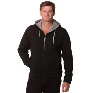 [FL17] Men's Full Zip Contrast Fleece Hoodie