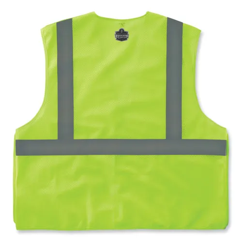 Glowear 8215ba-s Single Size Class 2 Economy Breakaway Mesh Vest, Polyester, 3x-large, Lime, Ships In 1-3 Business Days