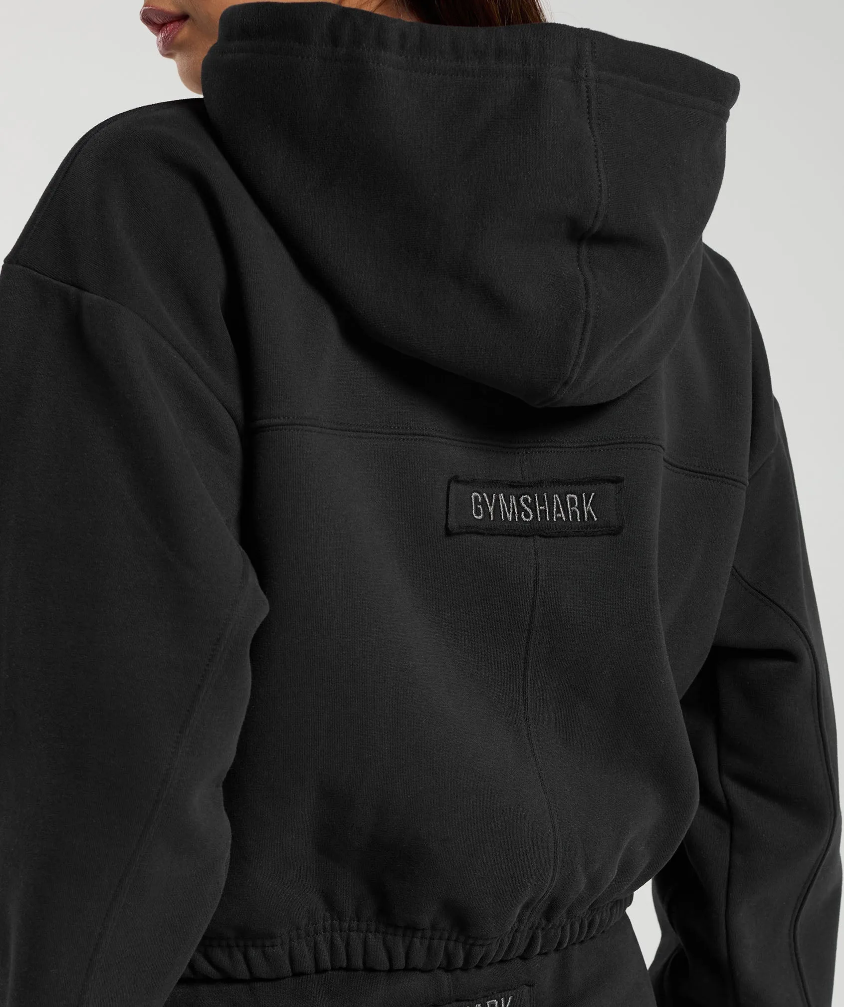 Gymshark Fleece Zip Hoodie - Black