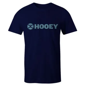 Hooey Men's Blue Grey Lock Up Tee