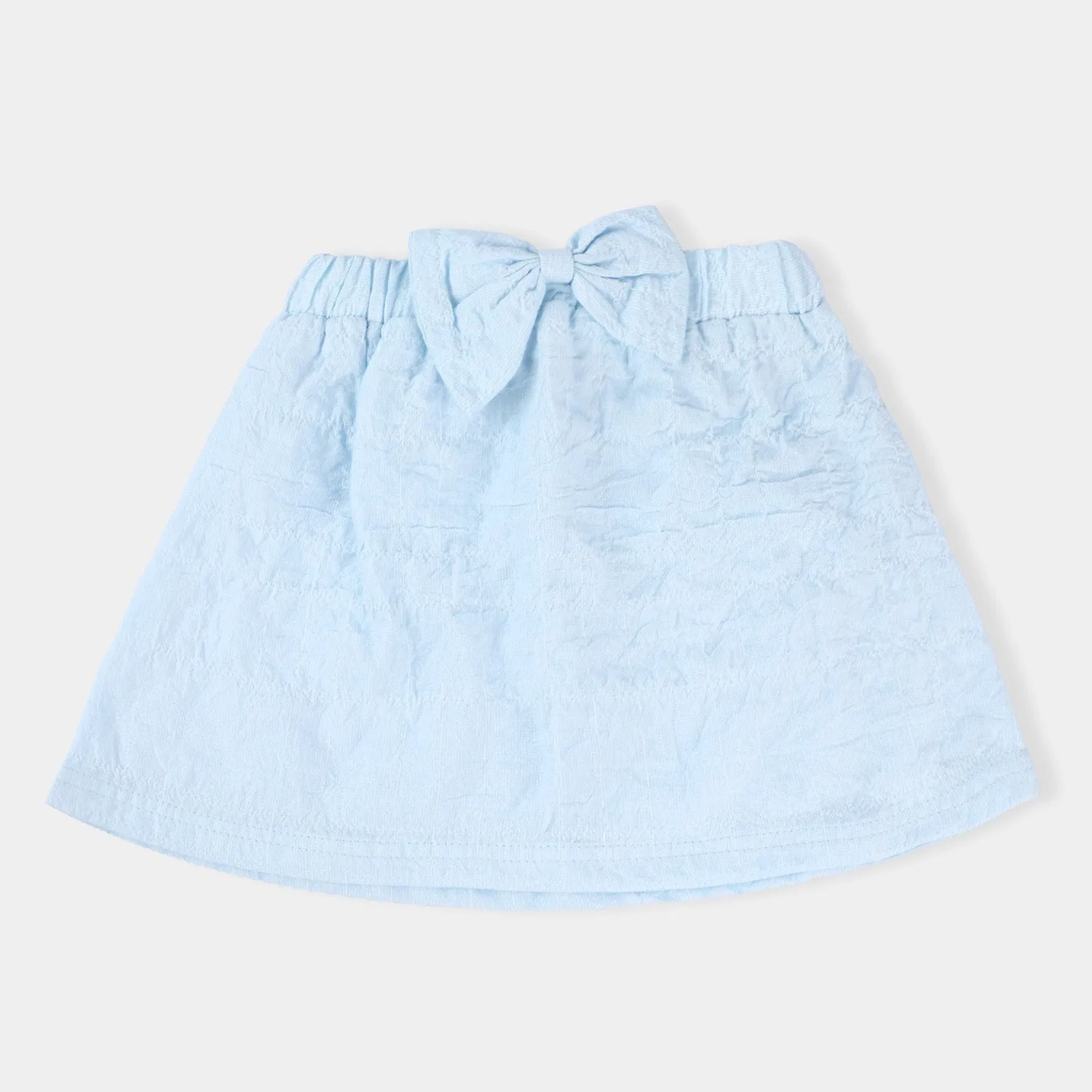 Infant Girls Woven Suit Blue Crinkle-SKY BLUE