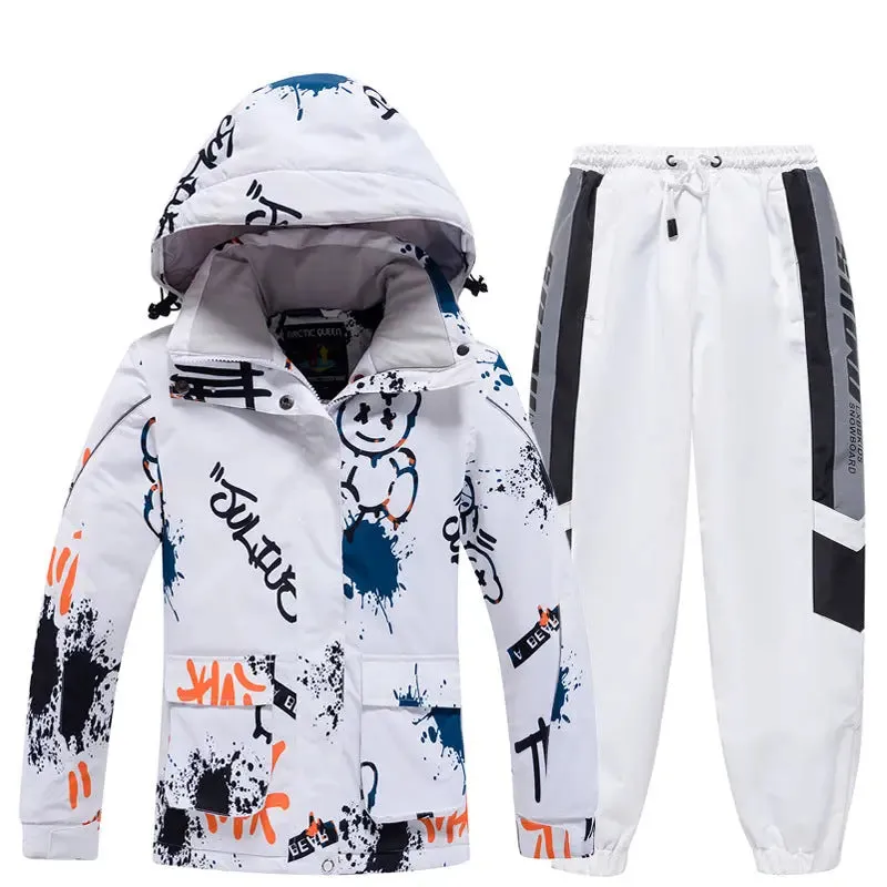 Kids Comfortable Ski Jacket & Sports Pants Set