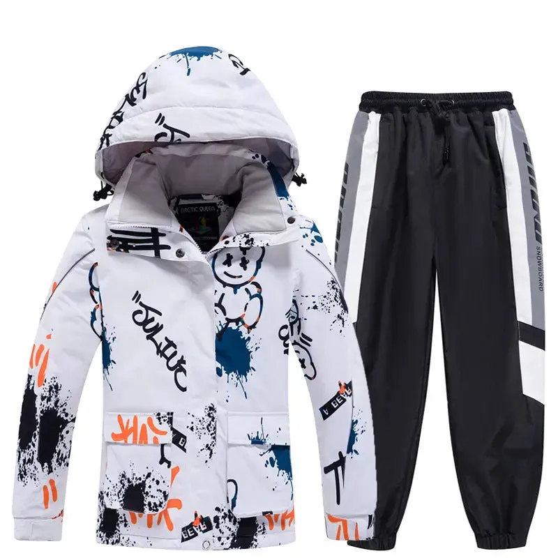 Kids Comfortable Ski Jacket & Sports Pants Set