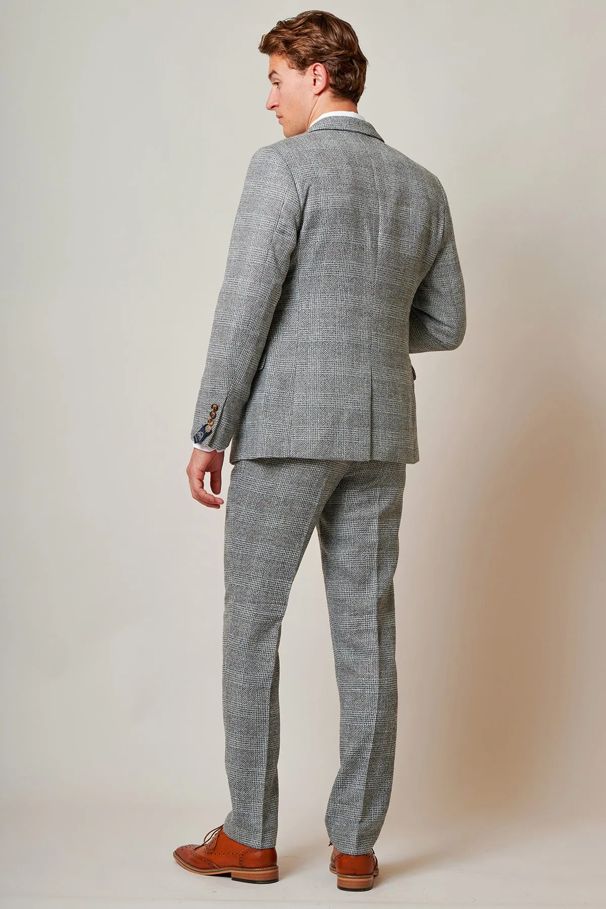 KRIS - Silver Grey Tweed Suit