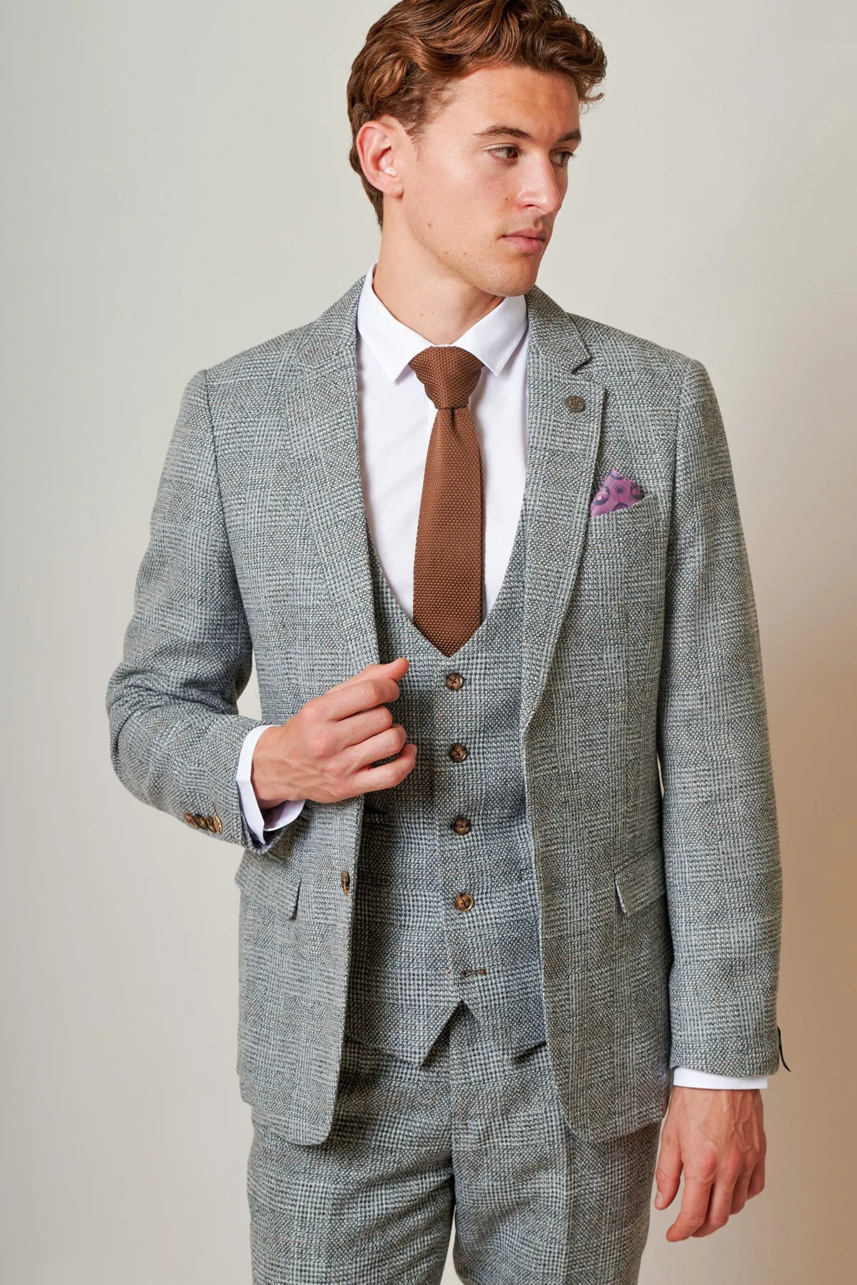 KRIS - Silver Grey Tweed Suit