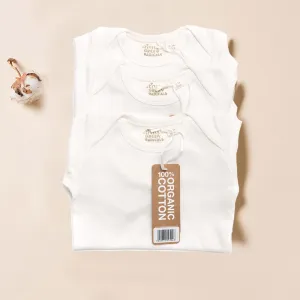 LGR Natural Long Sleeve Baby Body - 3 Pack