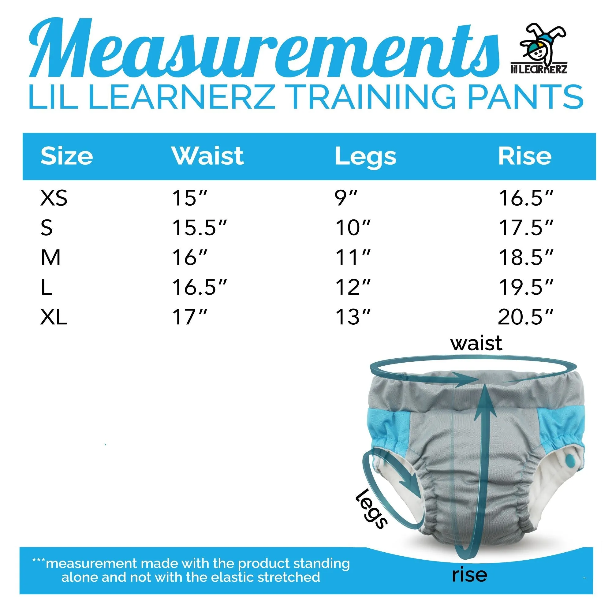 Lil Learnerz Potty Learning Pants (2-Pack) - LARGE