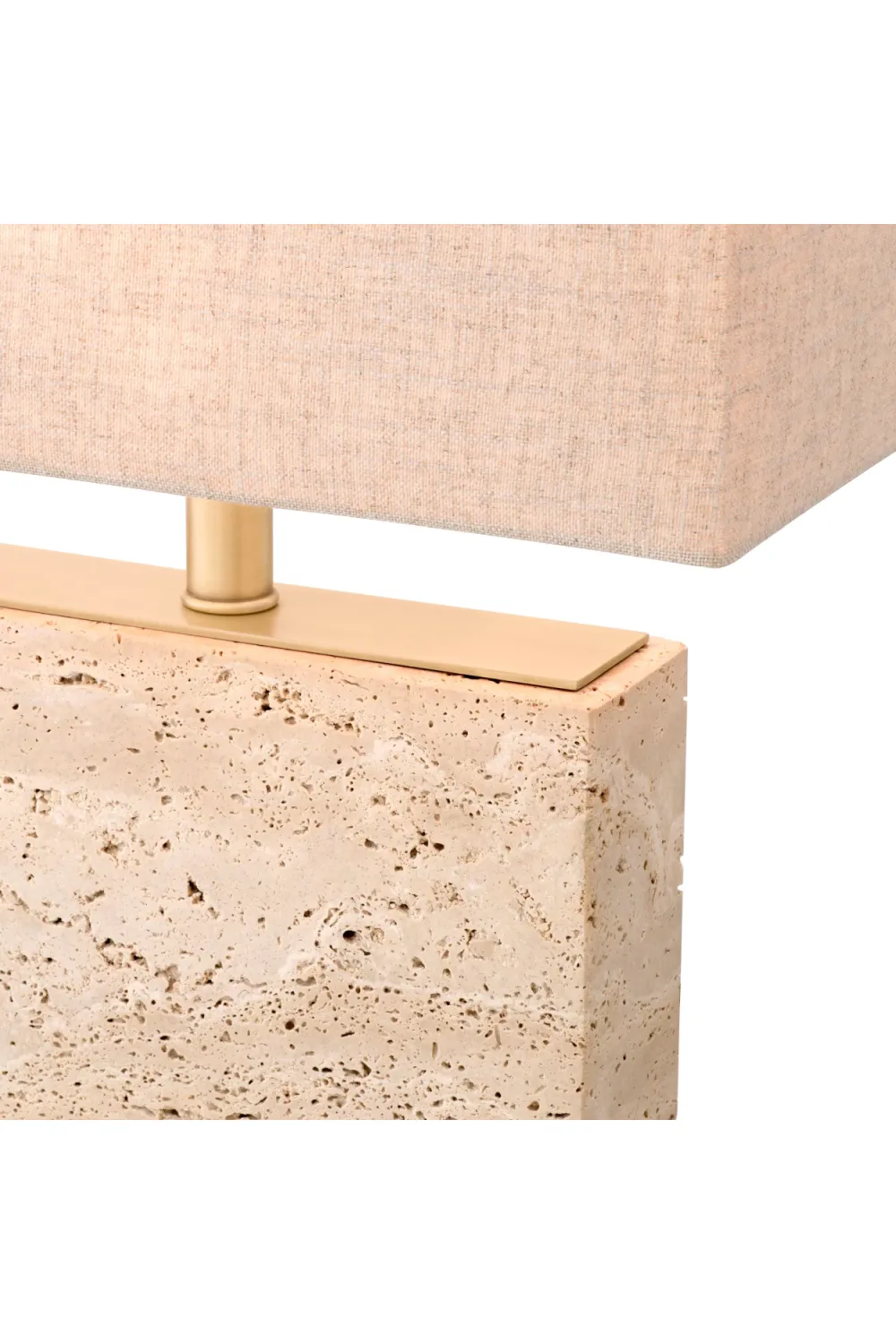 Modern Travertine Table Lamp | Eichholtz Newton