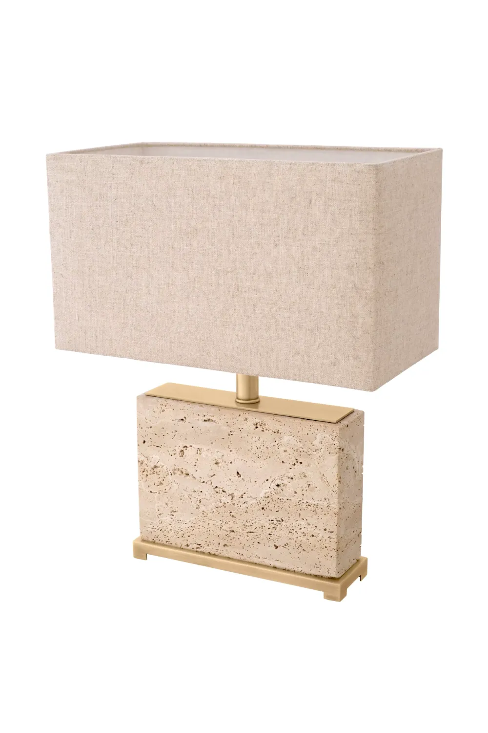 Modern Travertine Table Lamp | Eichholtz Newton