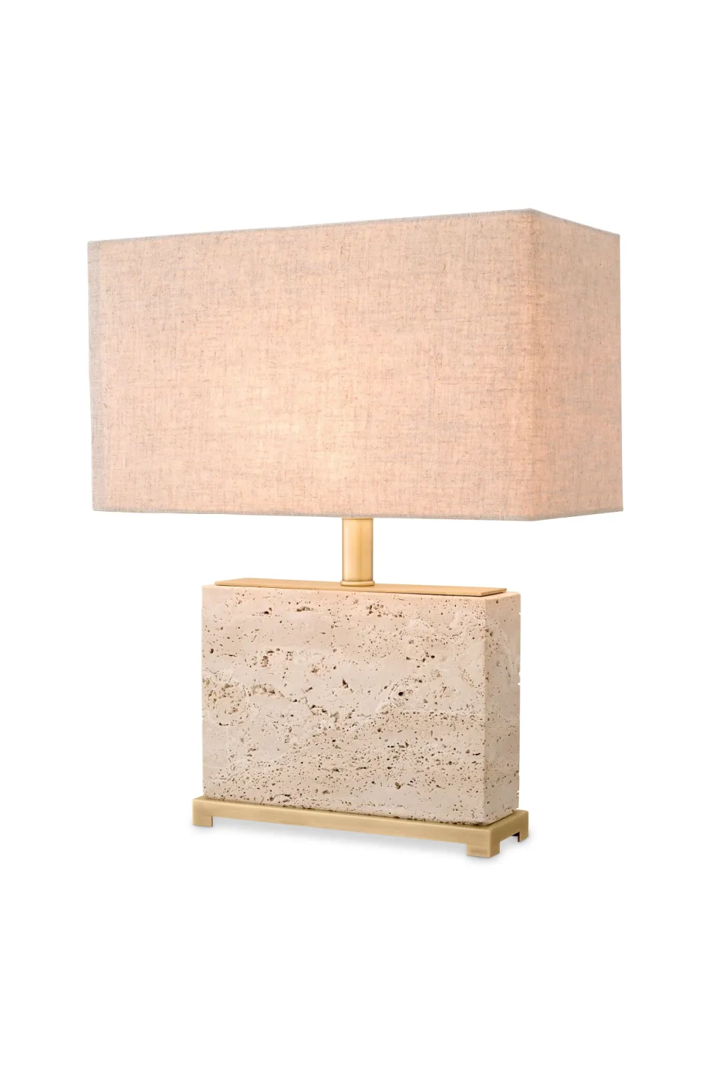 Modern Travertine Table Lamp | Eichholtz Newton