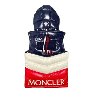 Moncler x Kith Pelat Down Vest Red Navy Blue White Pre-Owned