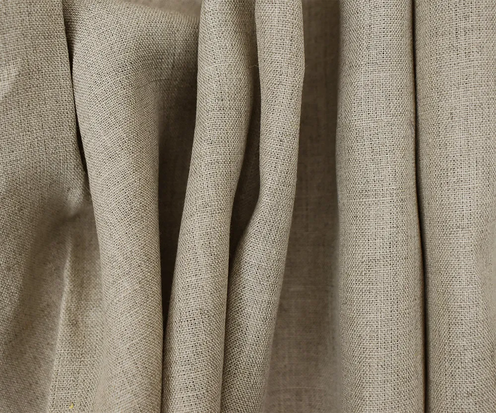 Natural Taupe Beige Spence Bryson Irish Linen Woven Fabric