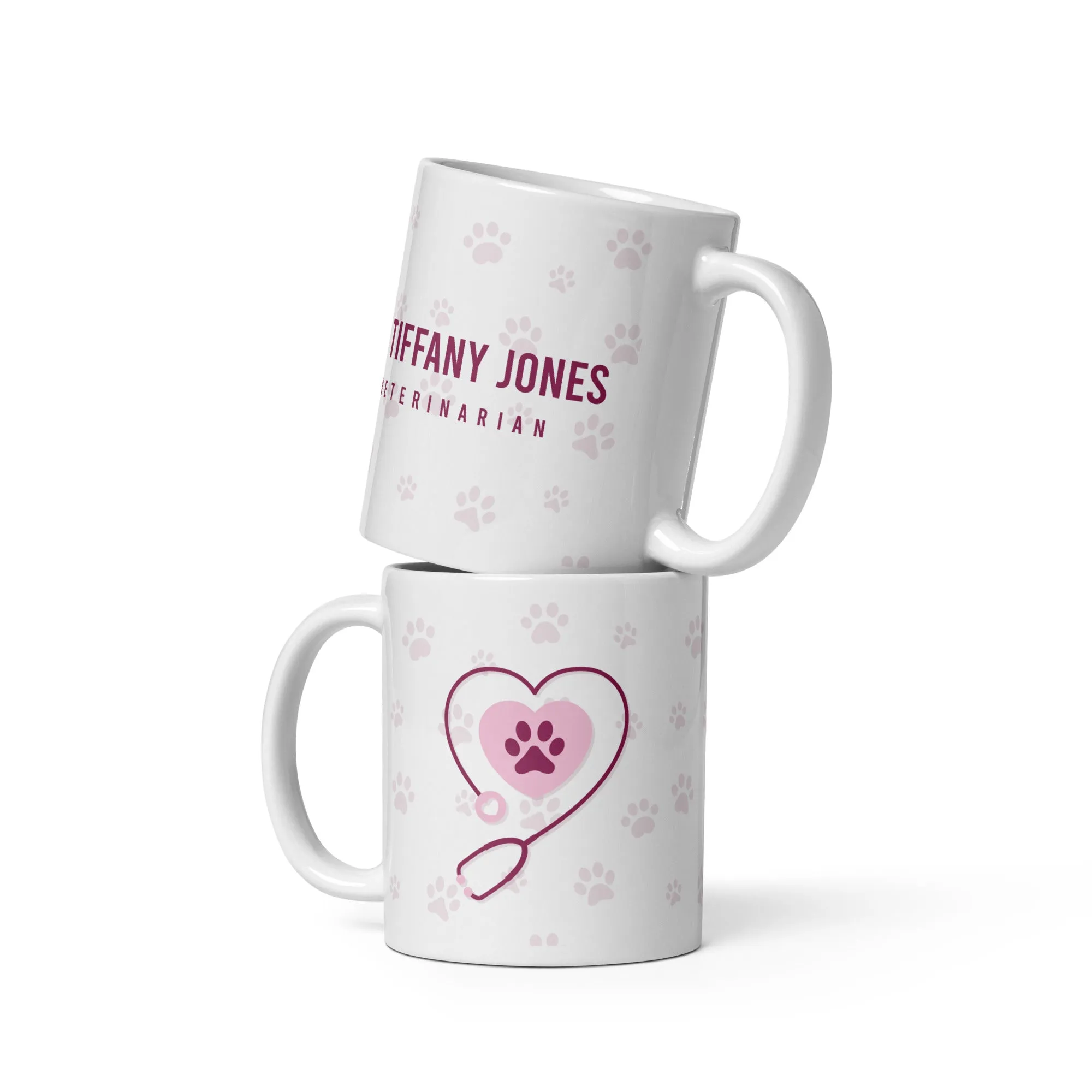 Personalized White glossy mug 11, 15 or 20oz