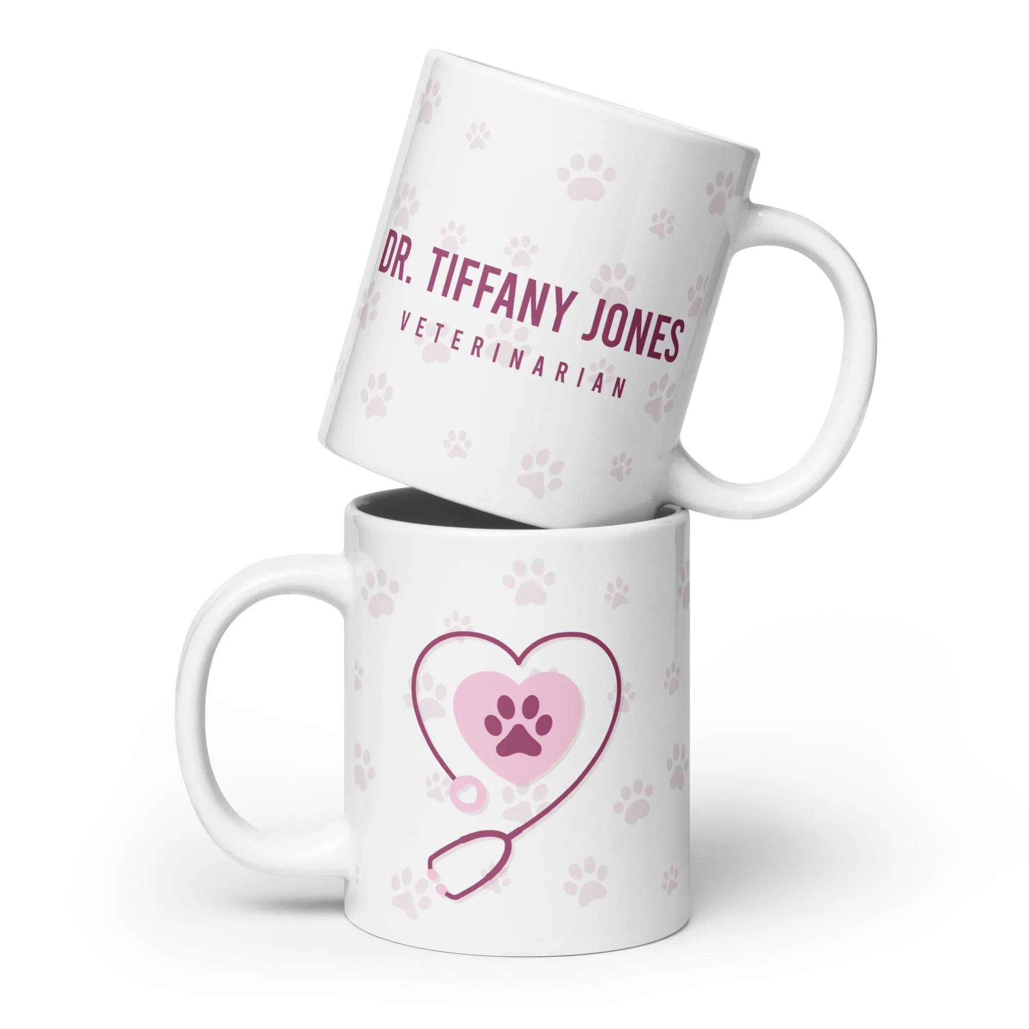 Personalized White glossy mug 11, 15 or 20oz