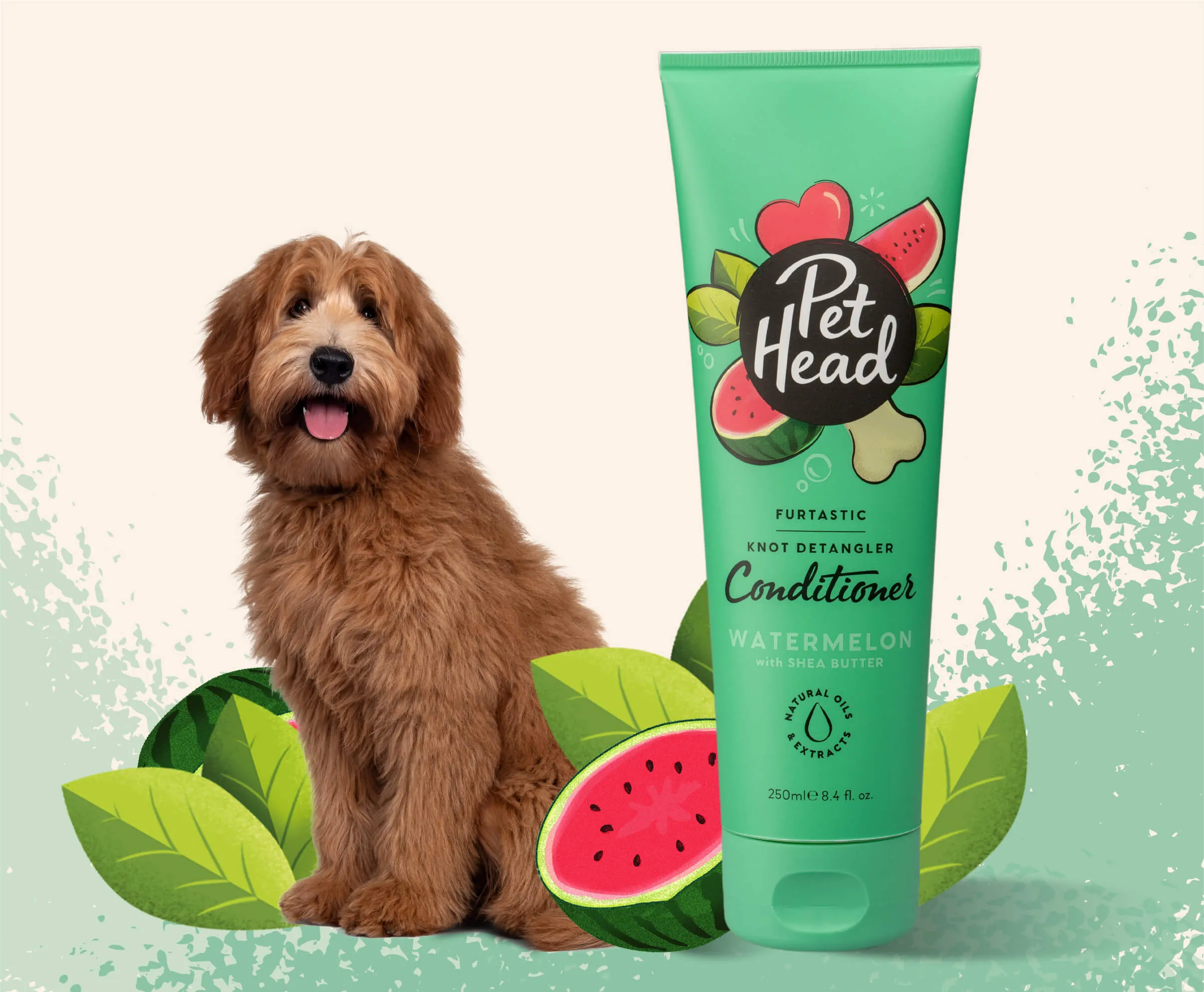 Pet Head | Furtastic Watermelon Scented Detangling Conditioner for Dogs - 250ml