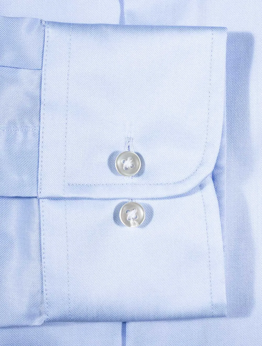 Plain Single Cuff Shirt Blue