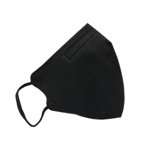 PM2.5 5 Layers Filter Protective Anti-Pollution Face Mask - Black - 5/Pack