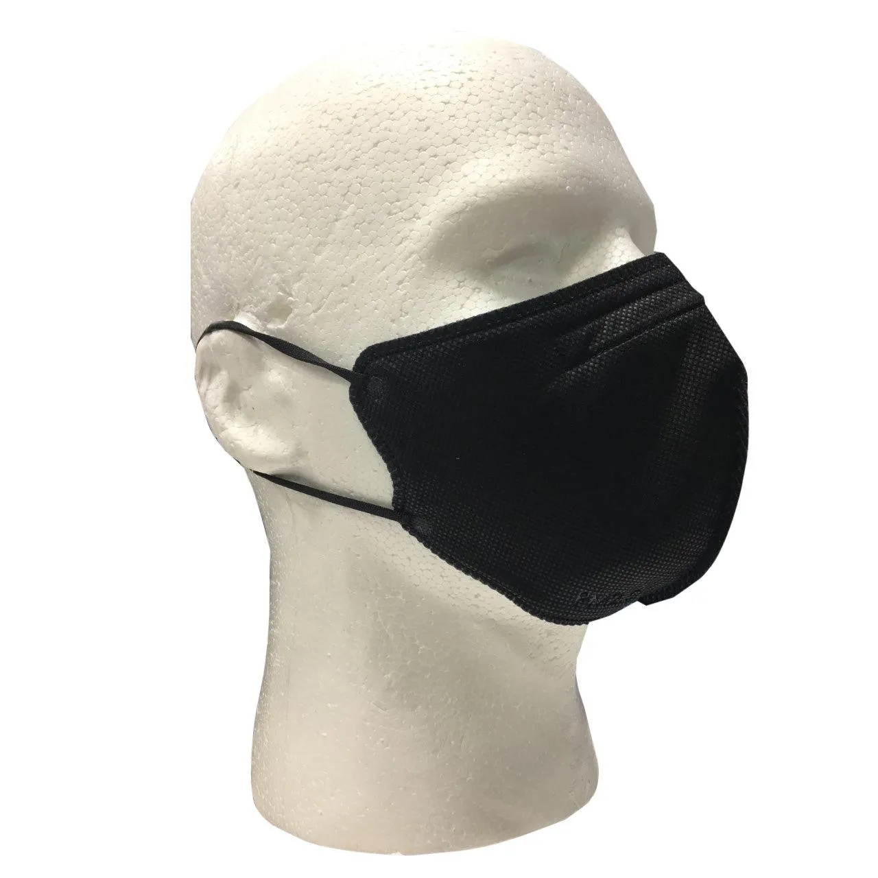 PM2.5 5 Layers Filter Protective Anti-Pollution Face Mask - Black - 5/Pack