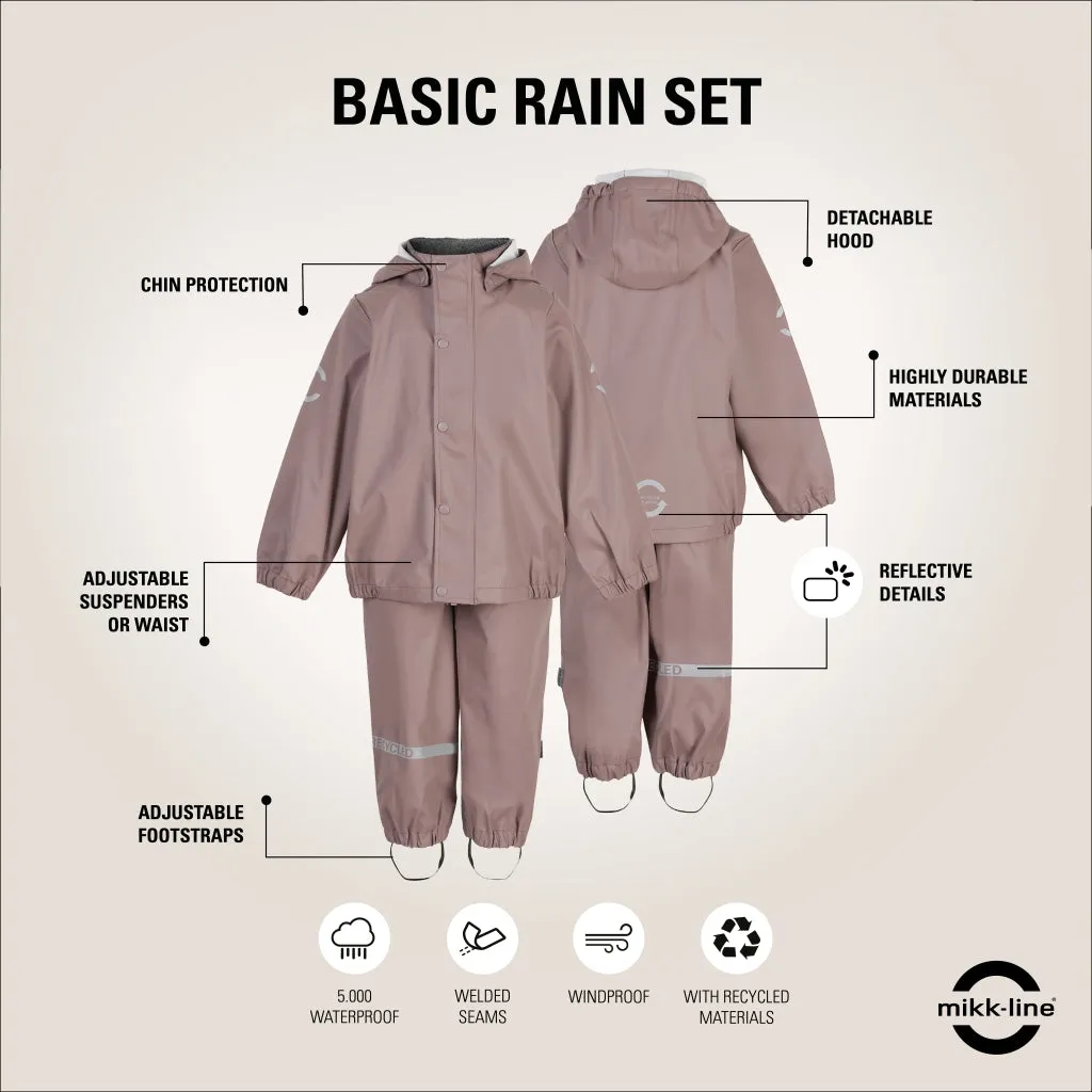 PU Rainwear (Regular pants) - Adobe Rose