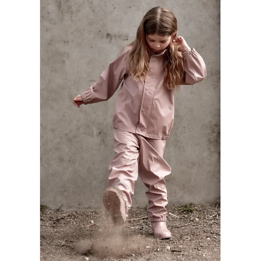 PU Rainwear (Regular pants) - Adobe Rose