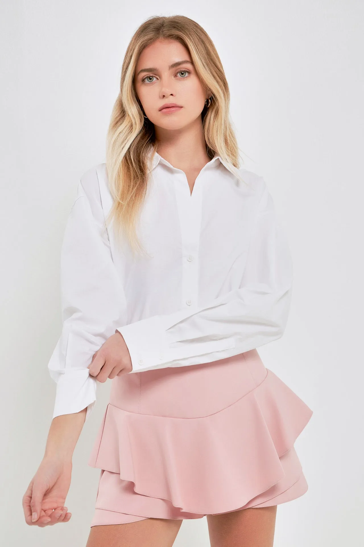 Ruffle Layered Mini Skort