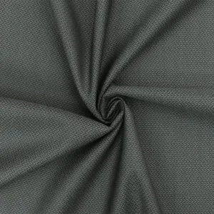 Slate Gray-Light Gray Dobby Poly-Wool Twill Woven Suiting Fabric