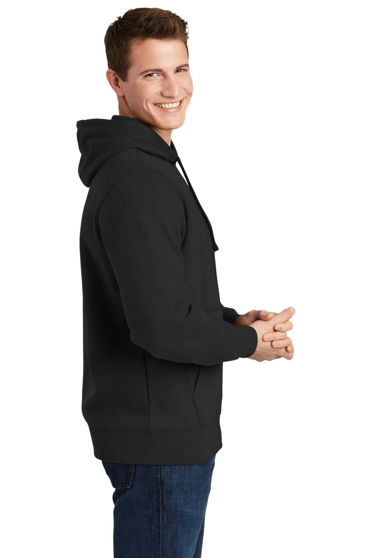 Sport-Tek Pullover Branded Hooded Sweatshirts, Black