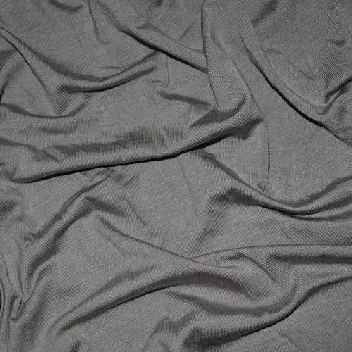 Stone Gray Rayon Tissue Jersey Knit Fabric