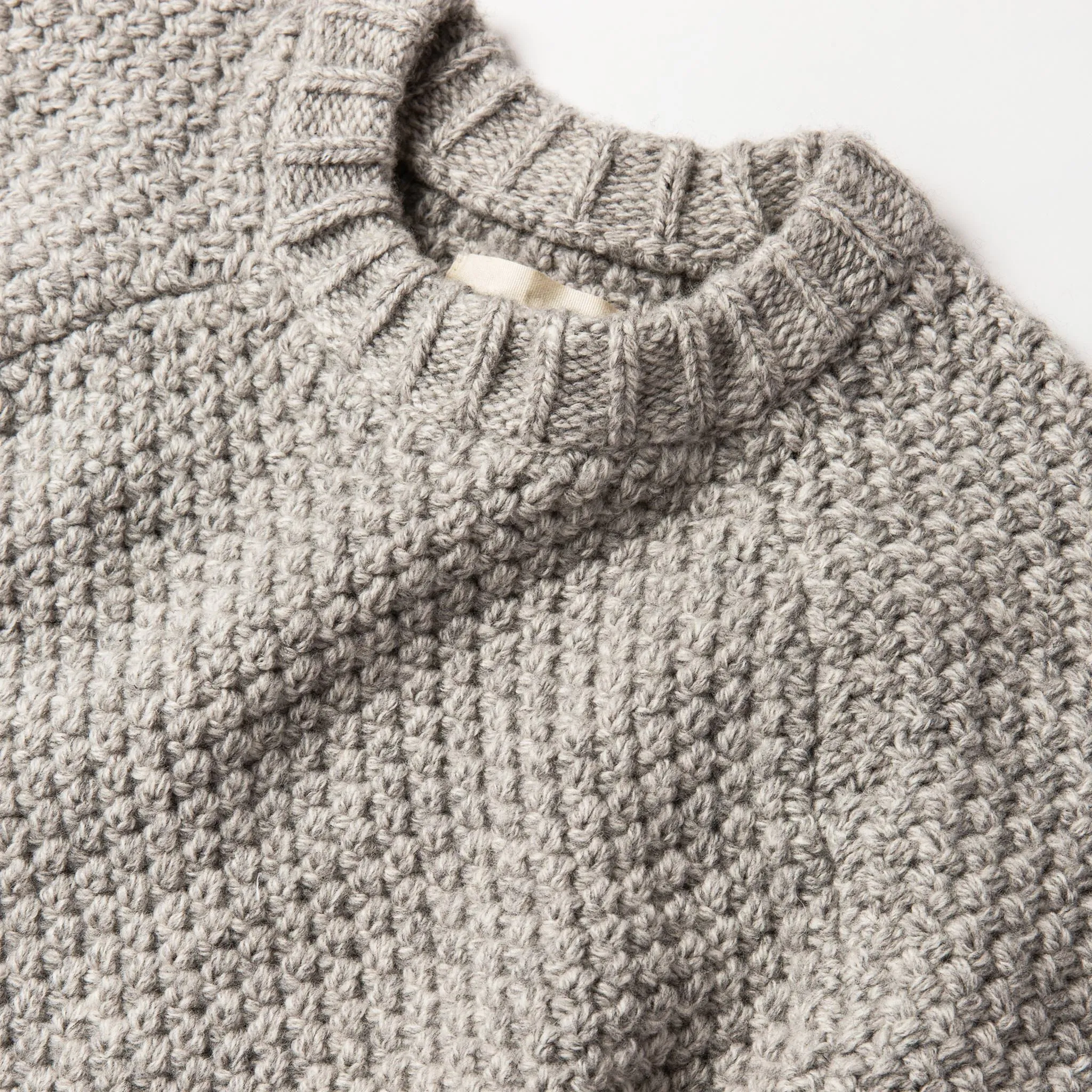 The Fisherman Sweater in Heather Ash