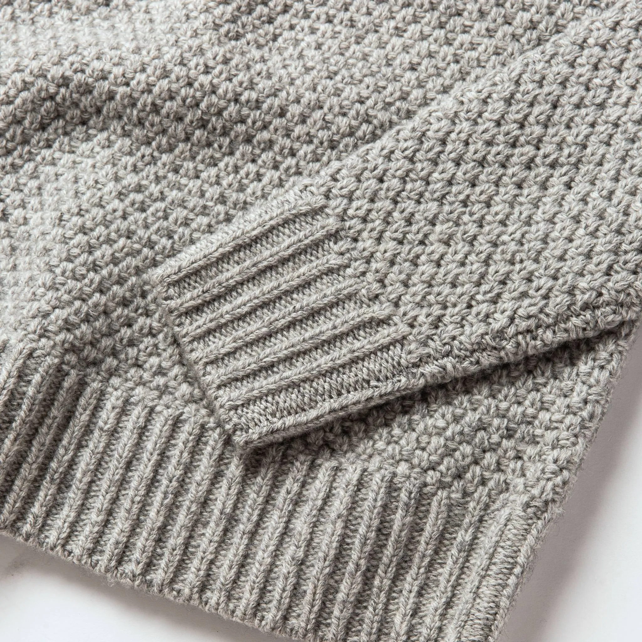 The Fisherman Sweater in Heather Ash