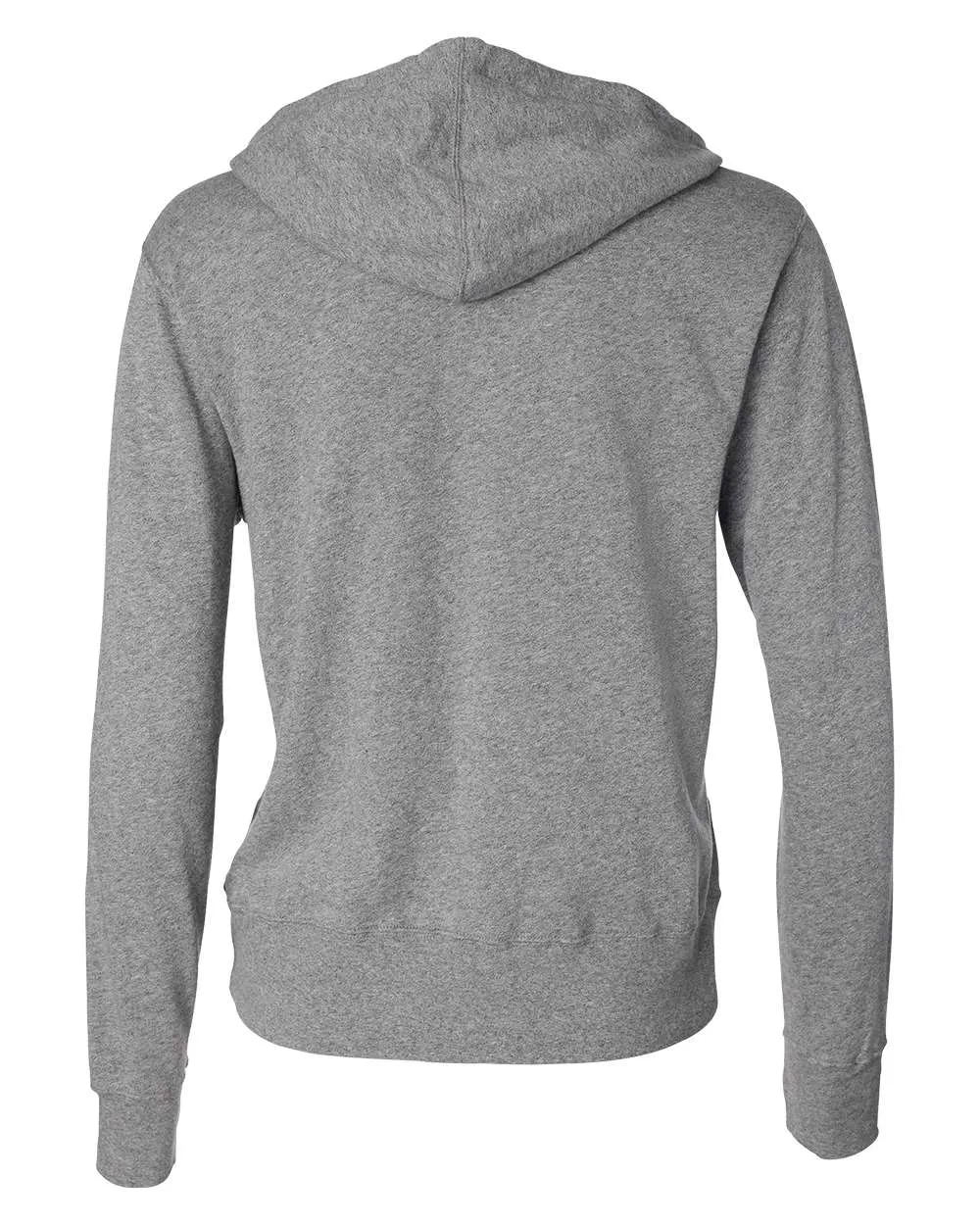 Unisex Heathered French Terry Full-Zip Hooded Sweatshirt