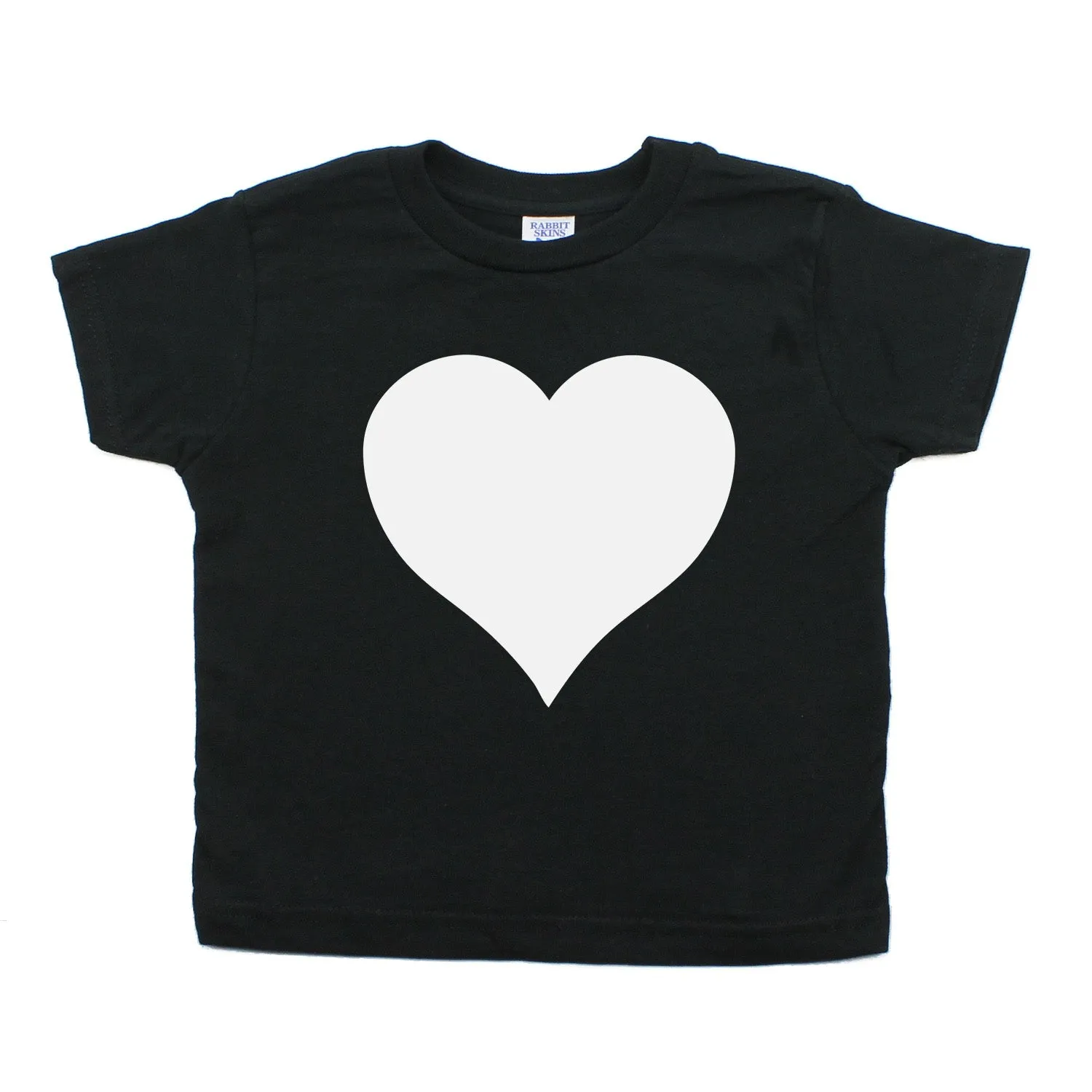 White Heart Holiday | Cute Baby- Girls Toddler Short Sleeve T-Shirt