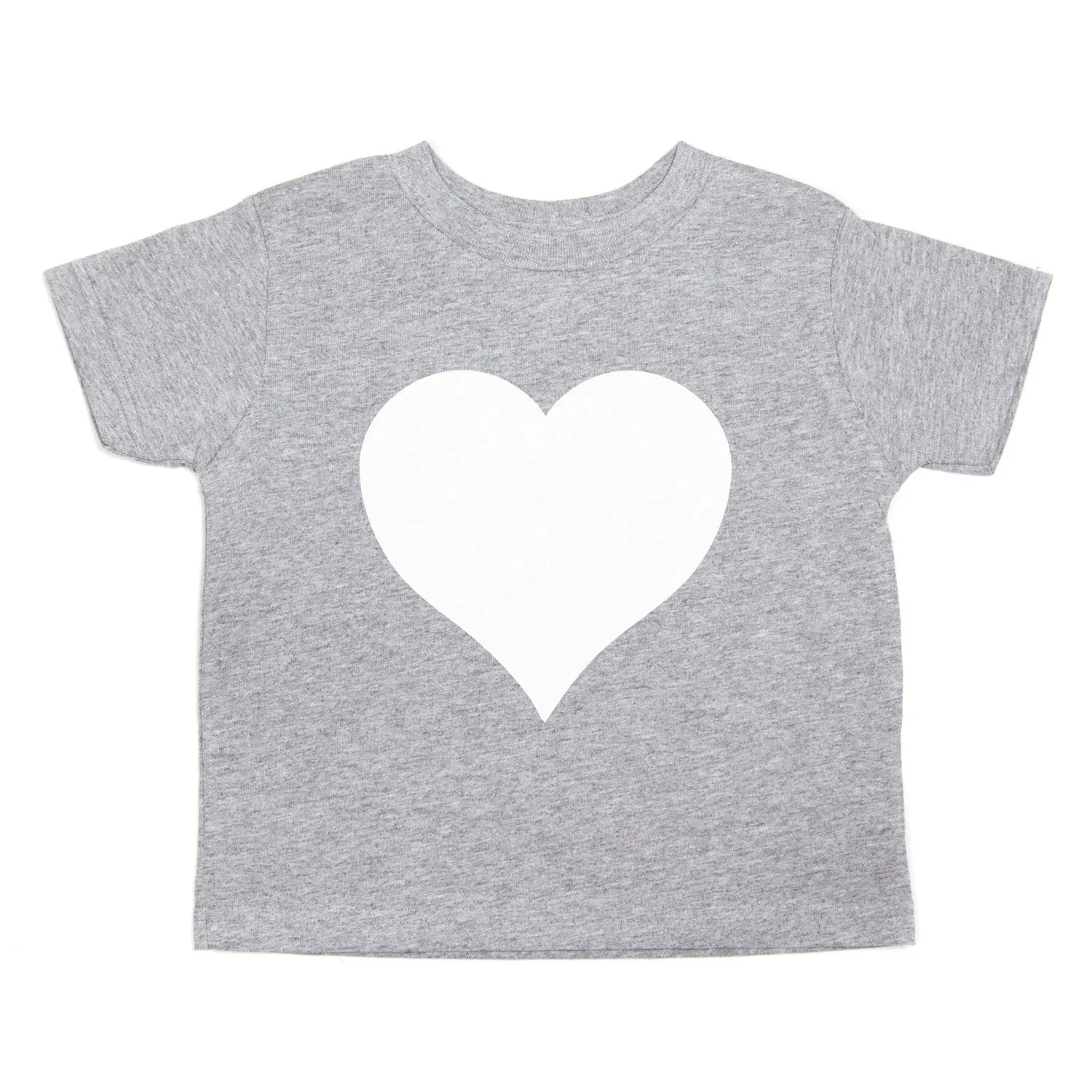 White Heart Holiday | Cute Baby- Girls Toddler Short Sleeve T-Shirt